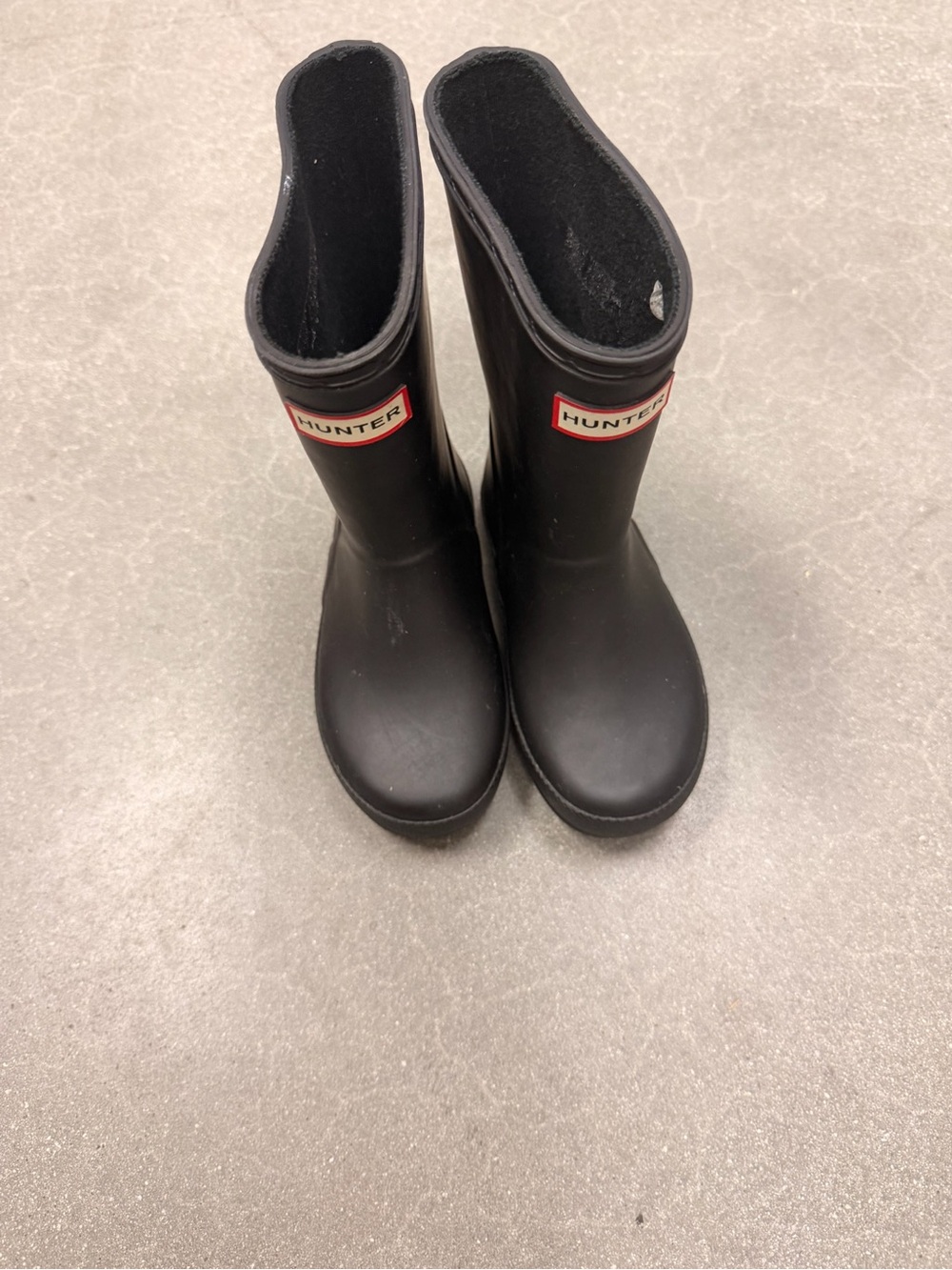 Hunter Kids Black Rain Boot
